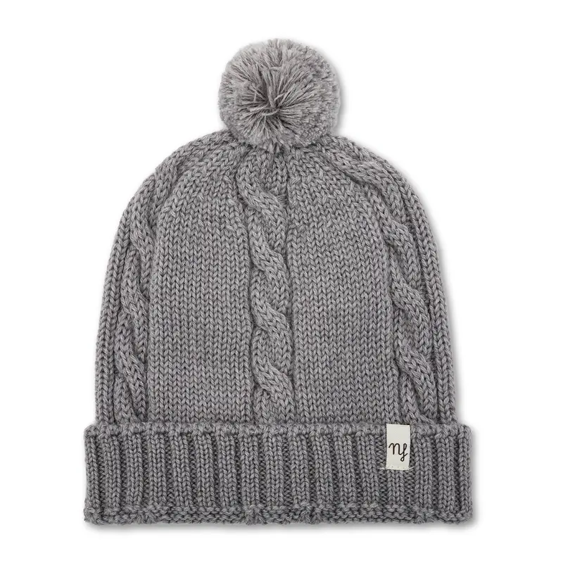 Berretto Treccia Grigio