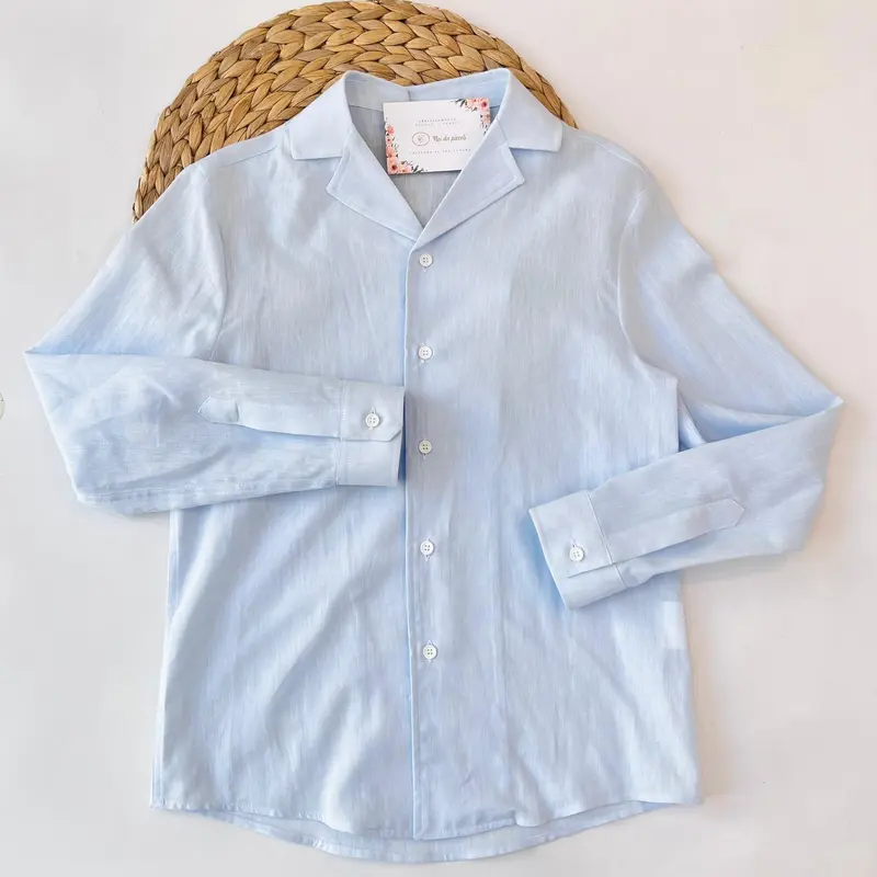 Camicia Cotone e Lino Cielo Damper Dan