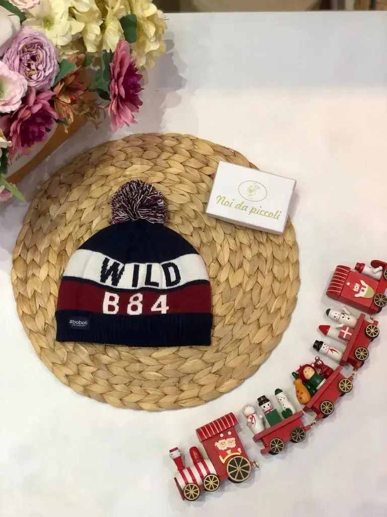 Cappellino Bordo e Blu Boboli