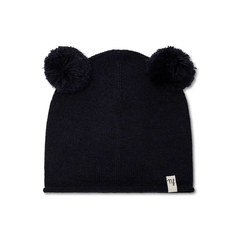 Cappellino pure pompon Blu