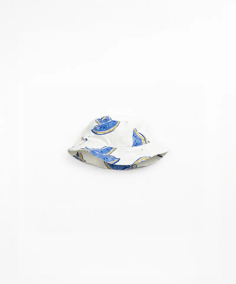 Cappello in twill stampato