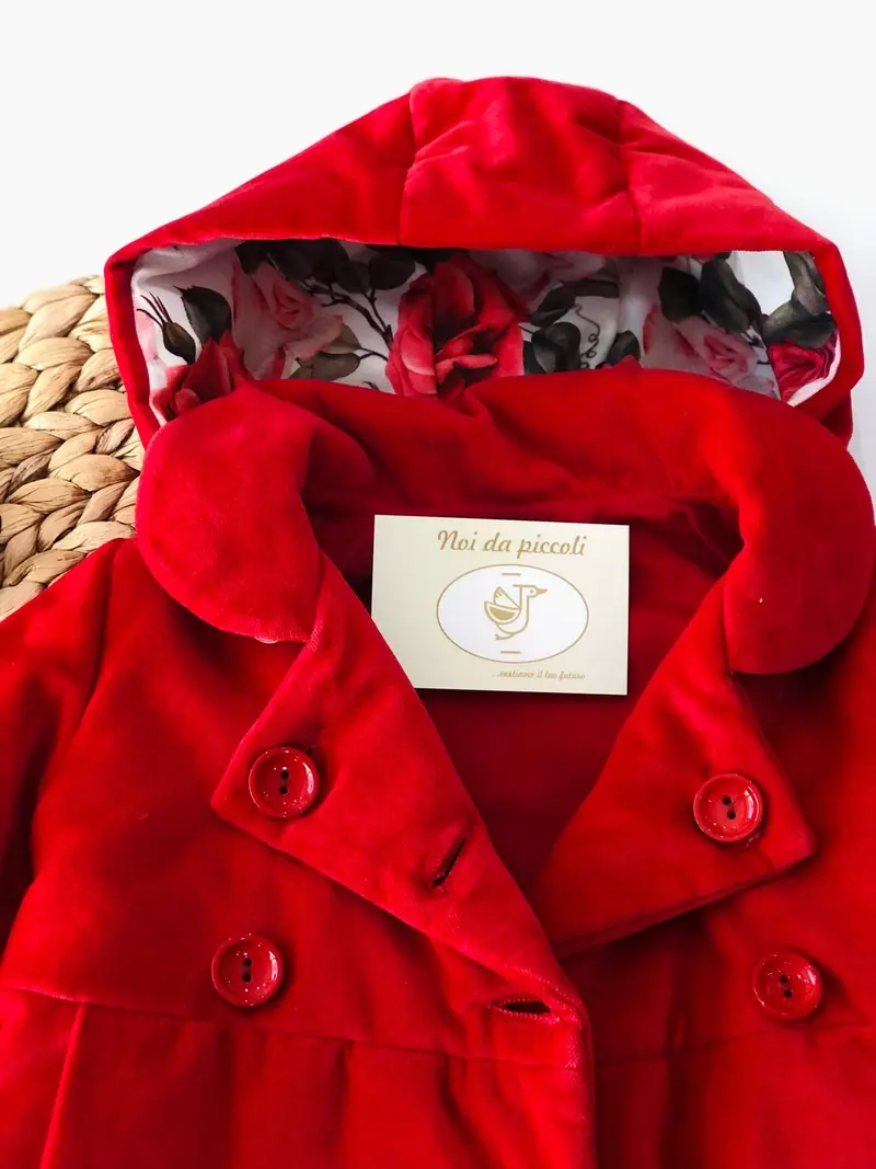 Cappottino Rosso con Cappuccio