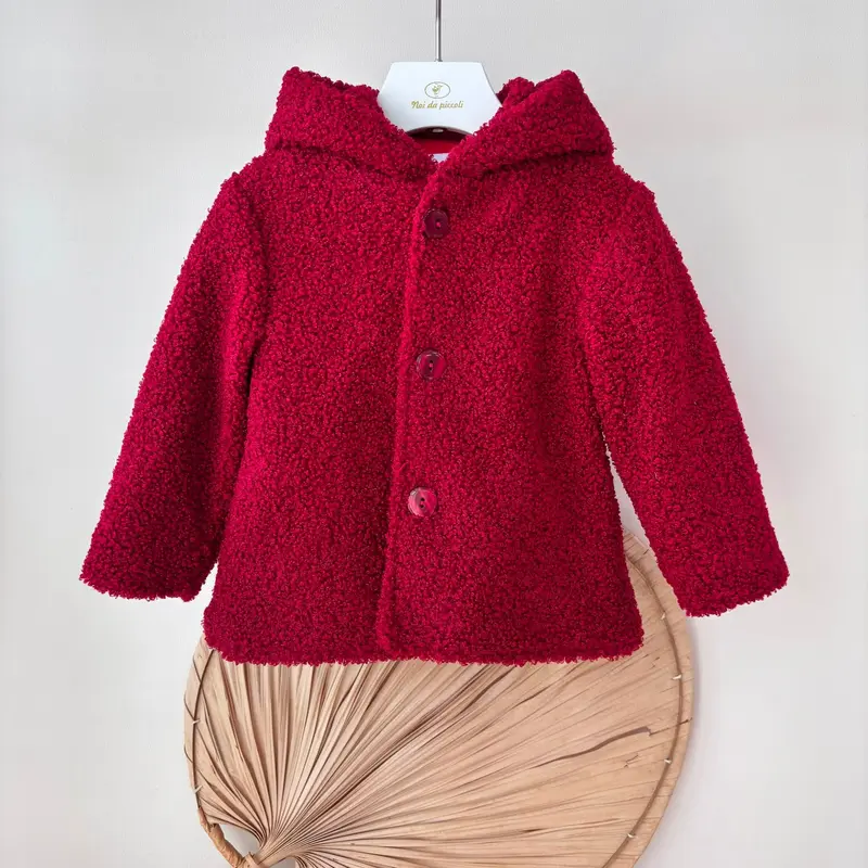 Cappotto Teddy Rosso Isabel