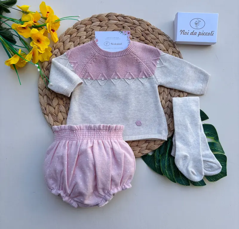 Completo Beige e Rosa Mayoral