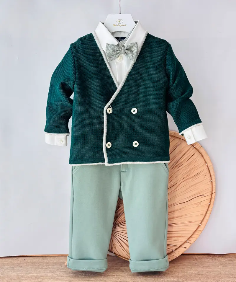 COMPLETO ELEGANTE VERDE