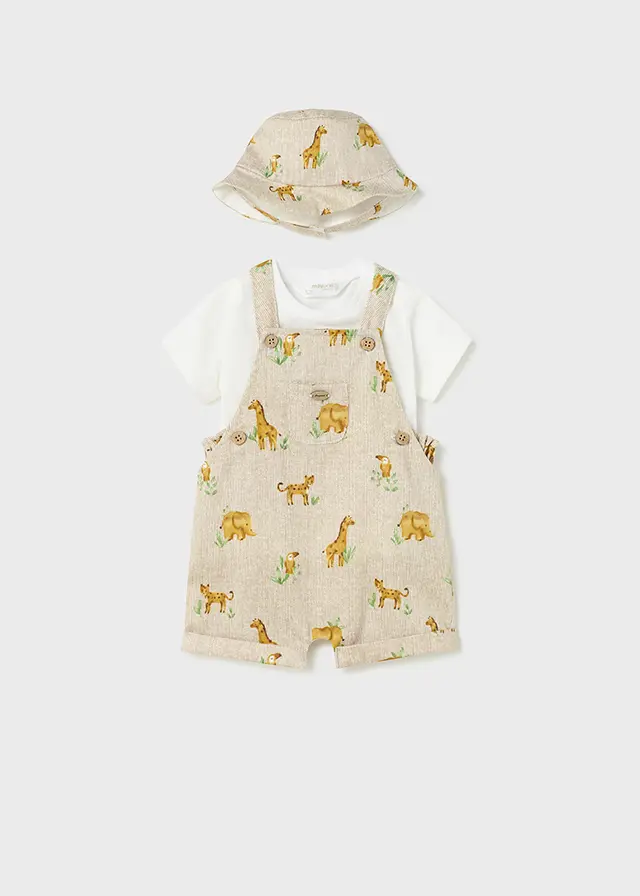 Completo Salopette Con Cappel