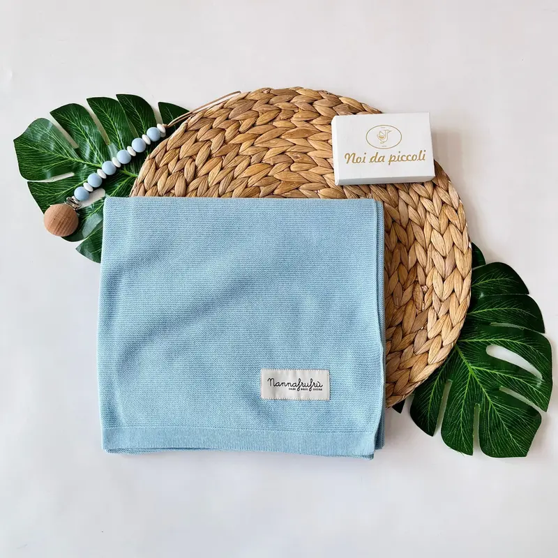Coperta 100% Cotone Cielo Nannafrufrù