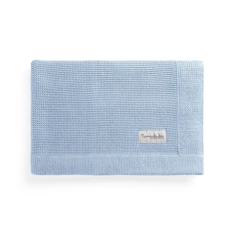 Coperta Bamboo e Cotone Azzurra