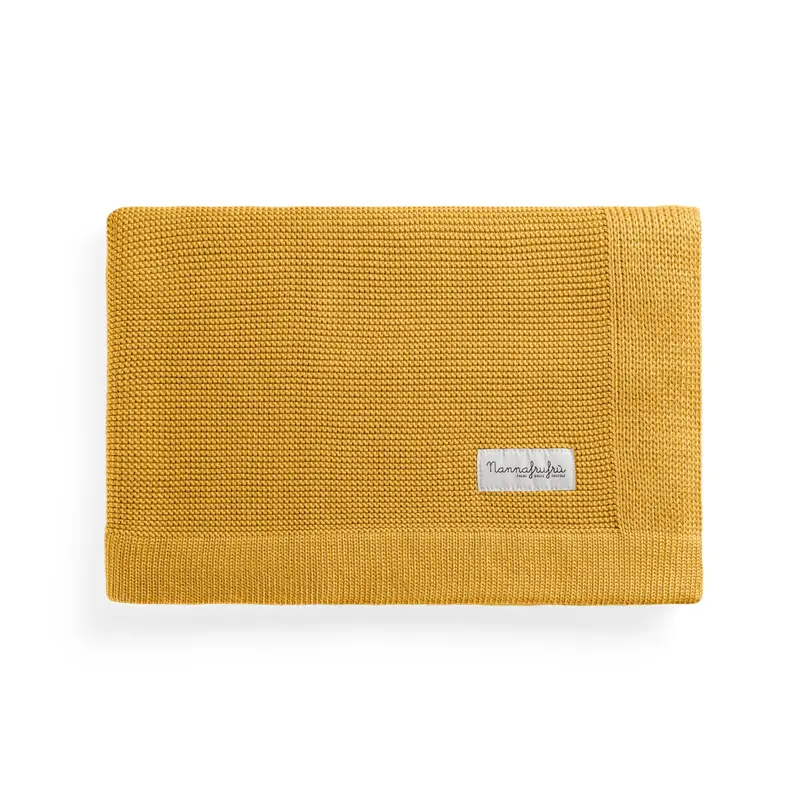 Coperta Bamboo e Cotone Ocra