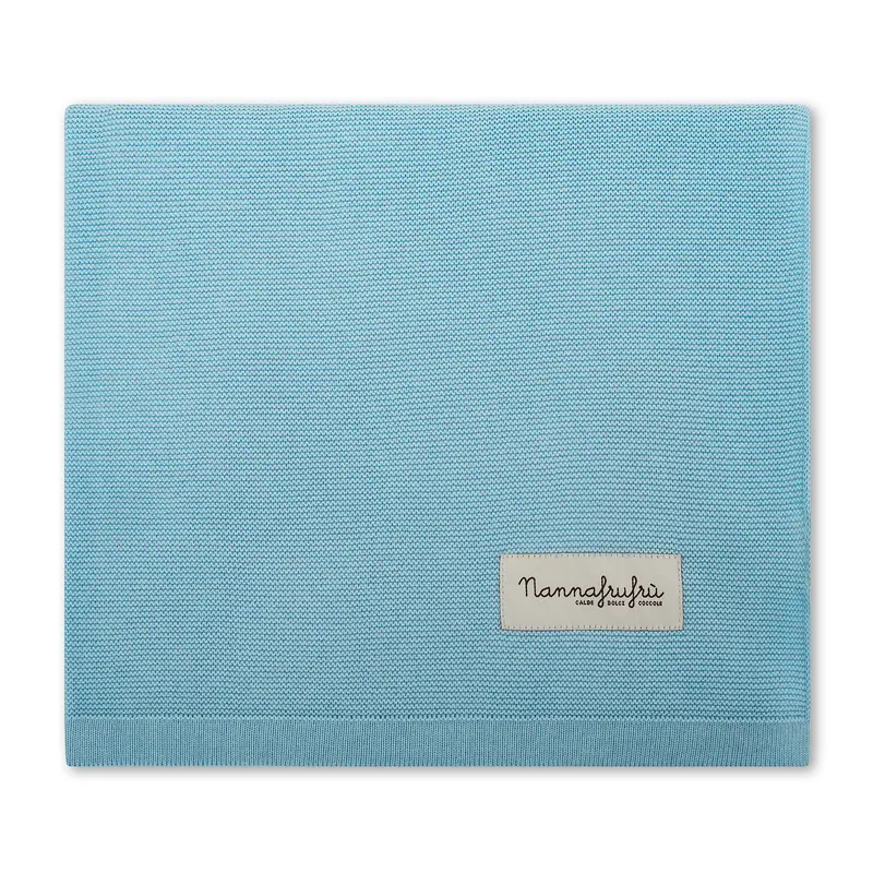 Coperta cotone Azzurra
