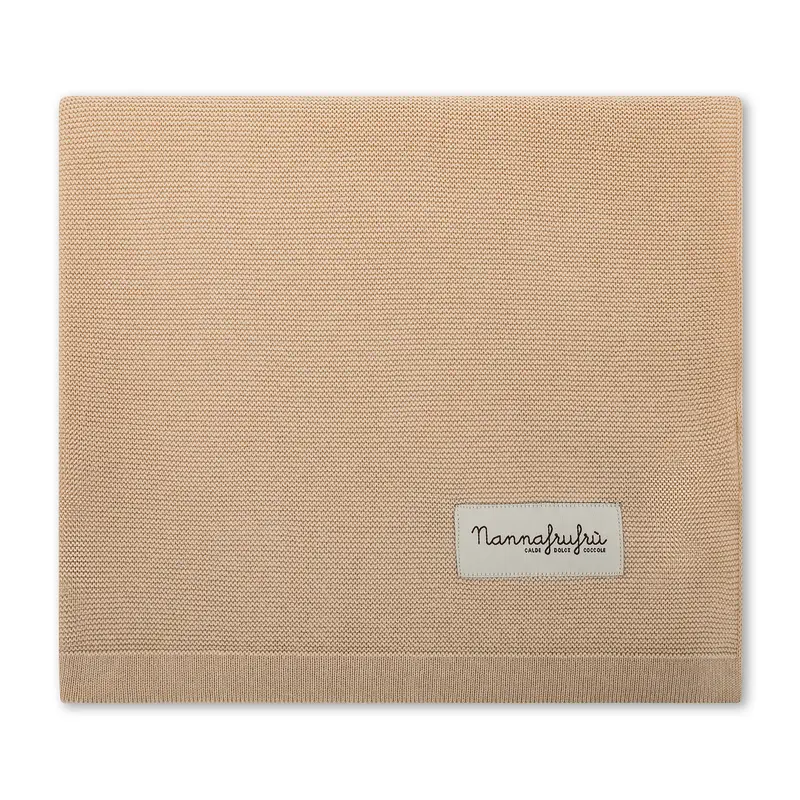 Coperta cotone Beige