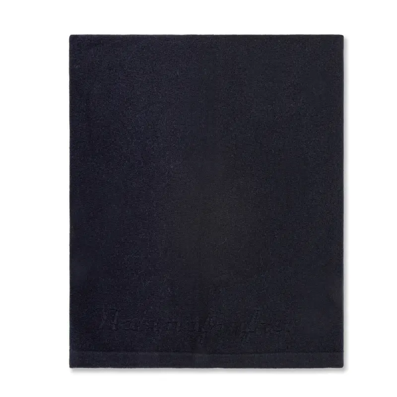 Coperta in Cachemire Blu logo