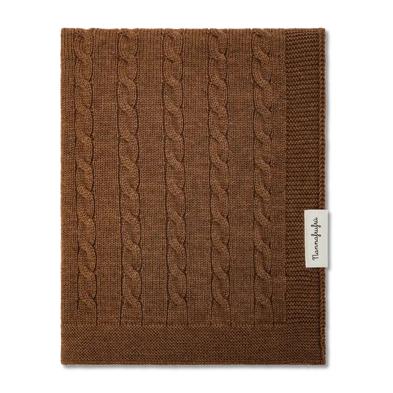 Coperta Treccia Mocha