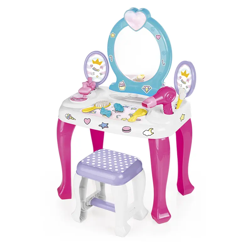 Dolu Set Vanity Specchiera con Sgabello