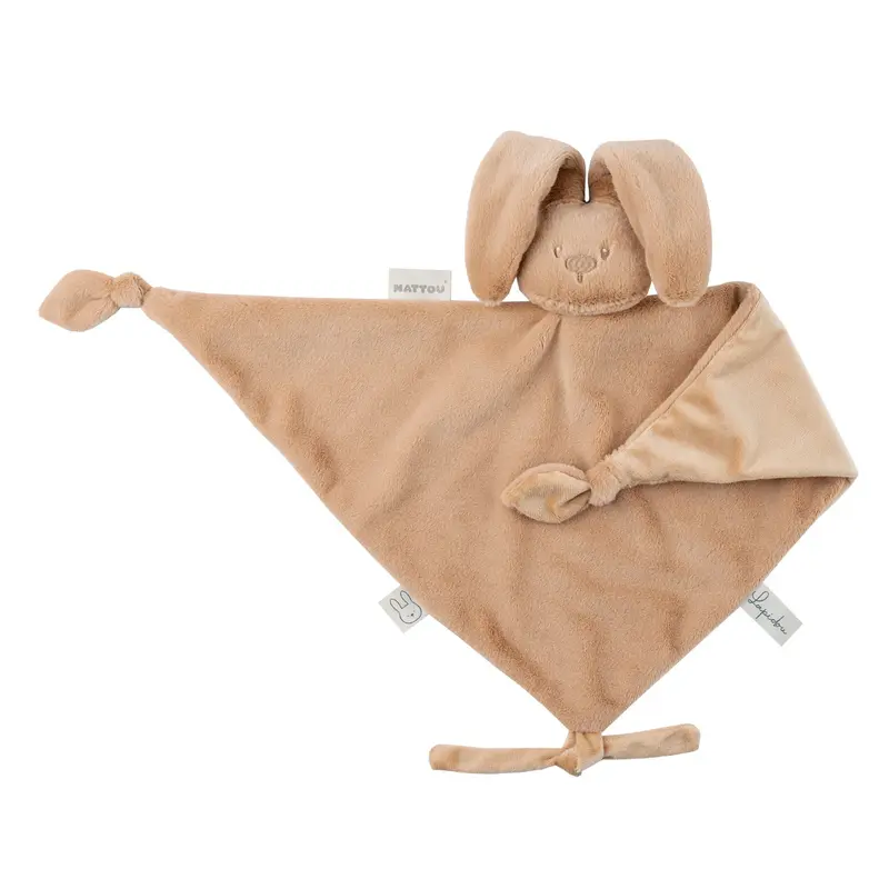 Doudou Coniglio Velluto Beige