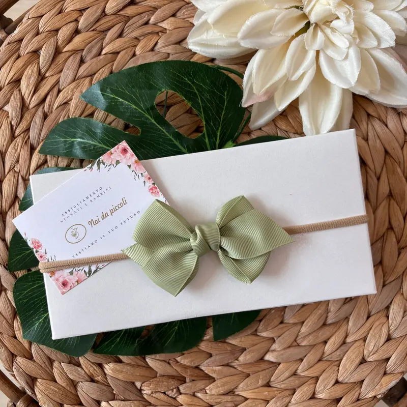 Fascia con Fiocchetto Verde