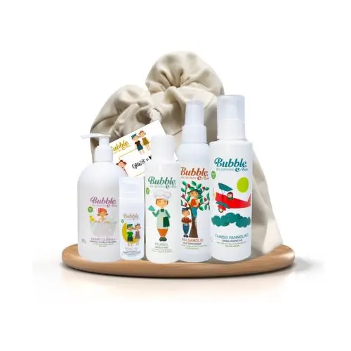 KIT NASCITA BIMBA BUBBLE - 6 PEZZI