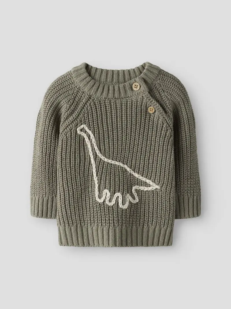 Nbmemlen emb ls knit lil