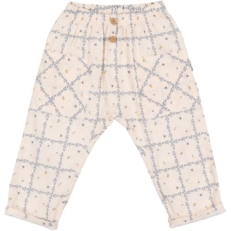 Pantaloni Pull-Up Cotone Stampato