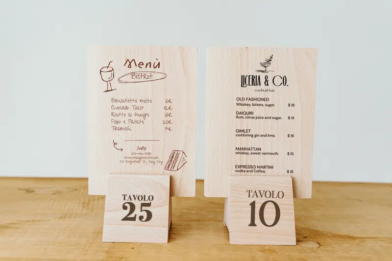 Porta Menu personalizzato