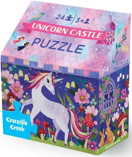 Puzzle 24 pezzi - con scatola a forma di edificio