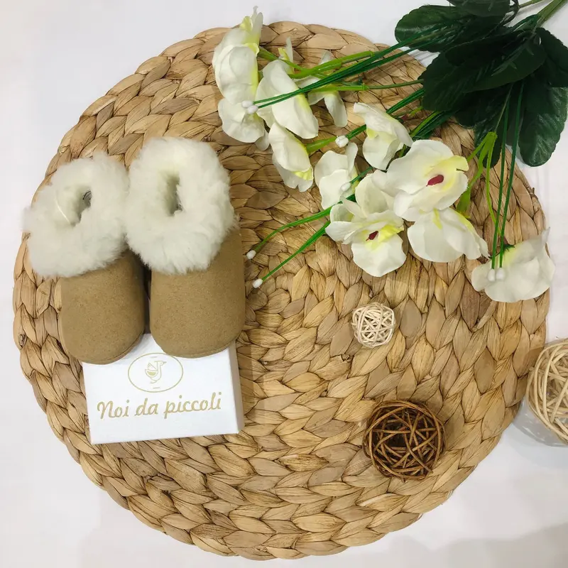 Scarpa a Stivaletto Beige