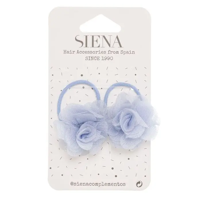 Set 2 codini con fiore Siena
