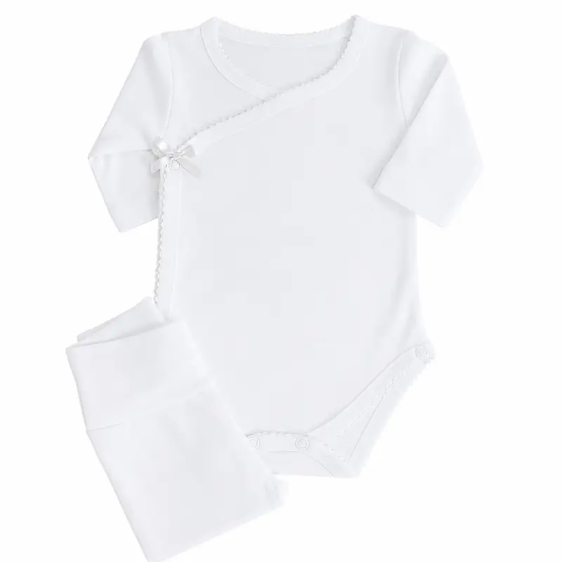 Set Body + Pantalone Basic in Cotone Biologico