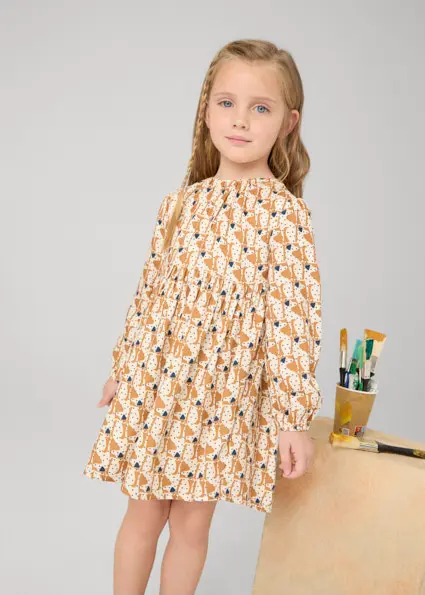 Vestito Caramello